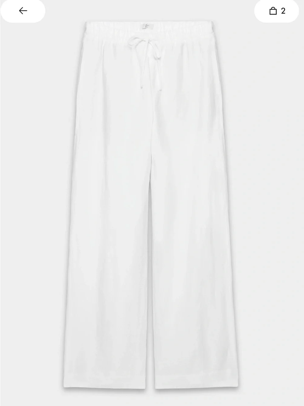 Aritzia The Lodge Pant™ - CruiseLinen™ - White, Small, Short